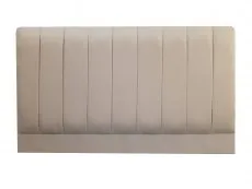 Designer Headboards Designer Pluto 6ft Super King Size Cream Faux Suede Fabric Headboard