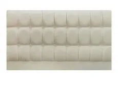 Designer Headboards Designer Saturn 5ft King Size Cream Faux Suede Fabric Headboard