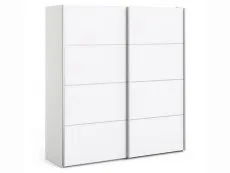 Furniture To Go Furniture To Go Verona White Sliding Door Large Double Wardrobe