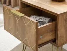 GFW GFW Orleans Mango Effect 1 Drawer Lamp Table