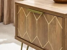 GFW GFW Orleans Mango Effect 1 Drawer Lamp Table