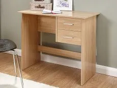 GFW GFW Panama Oak 2 Drawer Study Desk