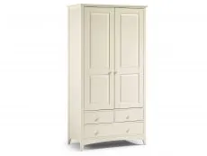 Julian Bowen Julian Bowen Cameo 2 Door 3 Drawer Ivory Wooden Double Wardrobe