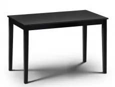 Julian Bowen Julian Bowen Hudson 114cm Black Dining Table