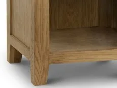 Julian Bowen Julian Bowen Marlborough 1 Drawer Oak Wooden Small Bedside Table (Assembled)