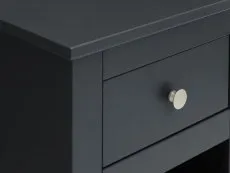 Julian Bowen Julian Bowen Radley Anthracite 1 Drawer Bedside Table