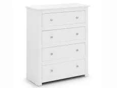 Julian Bowen Julian Bowen Radley Surf White 4 Drawer Chest of Drawers