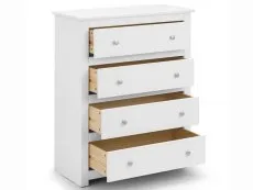 Julian Bowen Julian Bowen Radley Surf White 4 Drawer Chest of Drawers