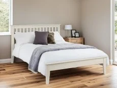 Julian Bowen Julian Bowen Salerno 4ft6 Double Ivory Wooden Bed Frame