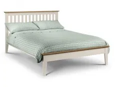 Julian Bowen Julian Bowen Salerno 5ft King Size Ivory and Oak Wooden Bed Frame