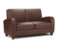 Julian Bowen Julian Bowen Vivo Chestnut Faux Leather 2 Seater Sofa