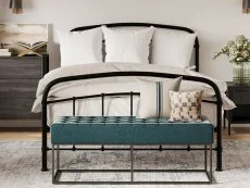 LPD LPD Halston 4ft6 Double Black Metal Bed Frame