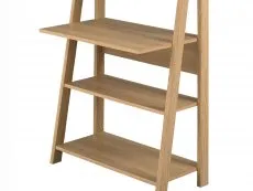 LPD LPD Tiva Oak Ladder Shelving Unit with Desk