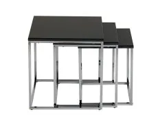 Seconique Seconique Charisma Black High Gloss Nest of Tables