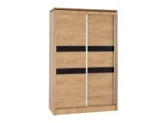 Seconique Seconique Charles Oak Sliding Door Double Wardrobe