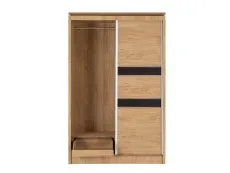 Seconique Seconique Charles Oak Sliding Door Double Wardrobe