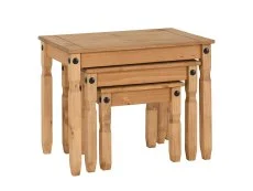 Seconique Seconique Corona Pine Wooden Nest of Tables