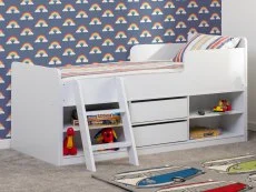 Seconique Seconique Felix 3ft Single White Cabin Bed Frame