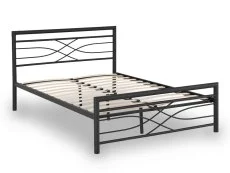 Seconique Seconique Kelly 4ft6 Double Black Metal Bed Frame