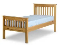 Seconique Seconique Monaco 3ft Single Wax Pine Wooden Bed Frame (High Footend)