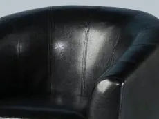 Seconique Seconique Tempo Black Faux Leather Tub Chair