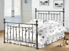 Time Living Time Living Alexander 5ft King Size Black Nickel Metal Bed Frame