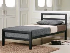 Time Living Time Living City Block 3ft Single Black Metal Bed Frame