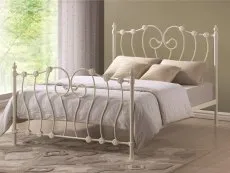 Time Living Inova Ivory Metal Bed Frame Time Living Inova Ivory Metal Bed Frame