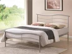 Time Living Time Living Waverley 4ft6 Double Silver Metal Bed Frame